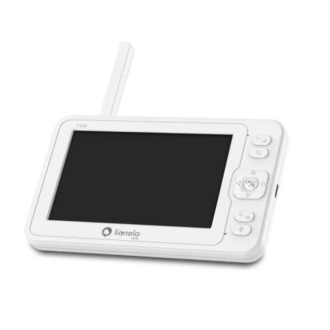 Video monitor, Lionelo, Babyline 6.2, Conexiune Wi-Fi, Pana la 8h de functionare, Comunicare bidirectionala, Senzor de temperatura, Alb BYNLOC-BABYLINE_6.2_WHITE