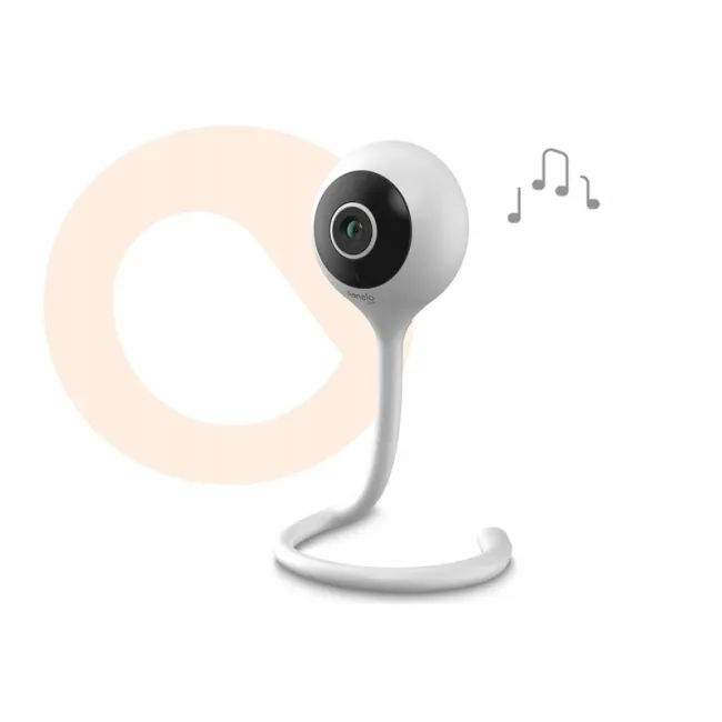 Video monitor, Lionelo, Babyline Smart, Cu aplicatie Smart Life, Cablu USB, Conexiune Wifi, Comunicare bidirectionala, Senzor de temperatura, Alb BYNLO-BABYLINE_SMART