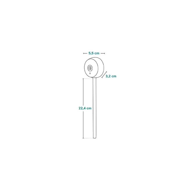 Video monitor, Lionelo, Babyline Smart, Cu aplicatie Smart Life, Cablu USB, Conexiune Wifi, Comunicare bidirectionala, Senzor de temperatura, Alb BYNLO-BABYLINE_SMART