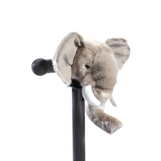 Cap Ghidon Elefant Wild  Wild ,   Accesoriu Plue  Premium Handmade Belgia Pentru Trotineta E I Bicicleta Copii   Montare Velcro Pjbws5203