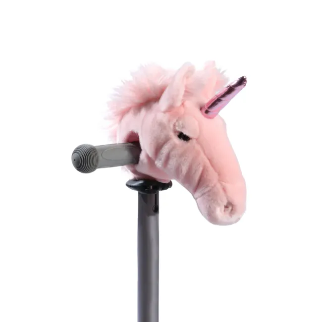 Cap Ghidon Unicorn Wild  Wild ,   Accesoriu Plue  Roz Premium Handmade Belgia Pentru Trotineta E I Bicicleta Copii   Corn Roz Metalic, Montare Velcro Pjbws5204