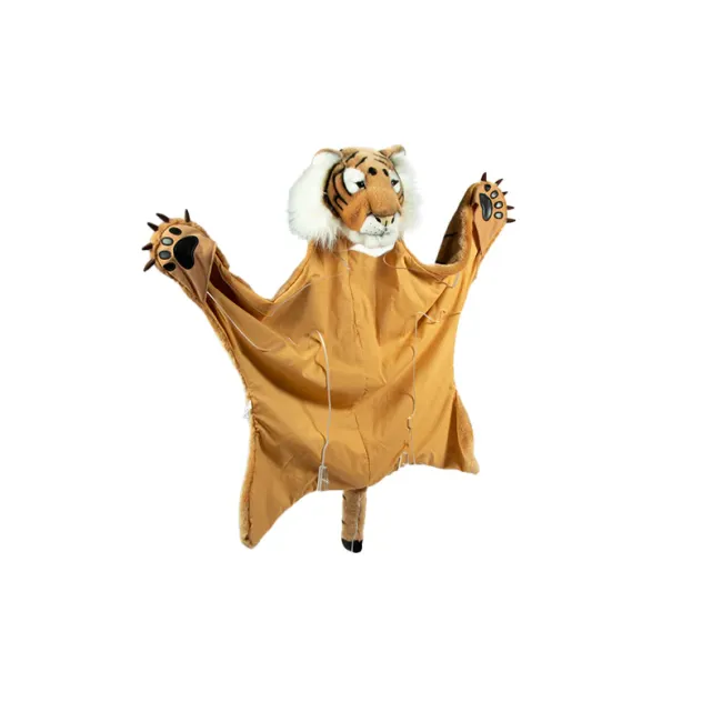 Costum Copii Tigru Wild  Soft ,   Pelerina Plue  Premium 2a N1, Costum E I Paturica De Joaca, Handmade Belgia   3 Ani+ Pjbws1002