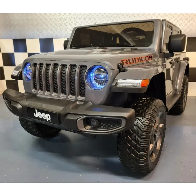 Jeep Electric Pentru Copii Gladiator Rubicon 12v Gri, Licenta Oficiala Jeep ,   2 Locuri, Ue I Functionale Pjbc4k0130r