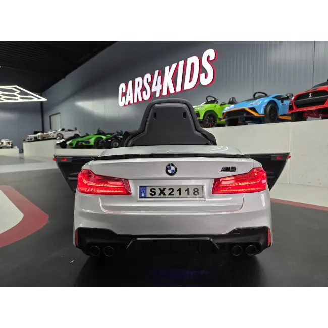 Mae Ina Electrica Bmw M5 24v Gri Metalic, Licenta Oficiala ,   Telecomanda 2.4g, Scaun Piele Pjbc4k118grijs