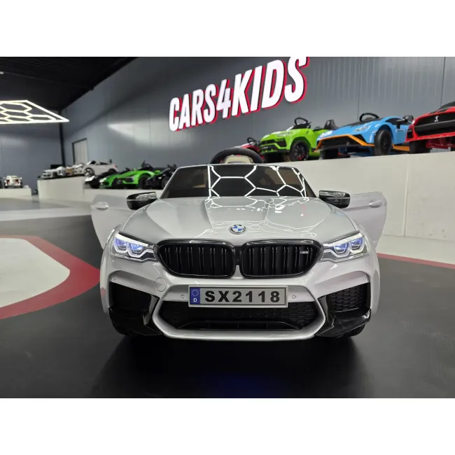 Mae Ina Electrica Bmw M5 24v Gri Metalic, Licenta Oficiala ,   Telecomanda 2.4g, Scaun Piele Pjbc4k118grijs