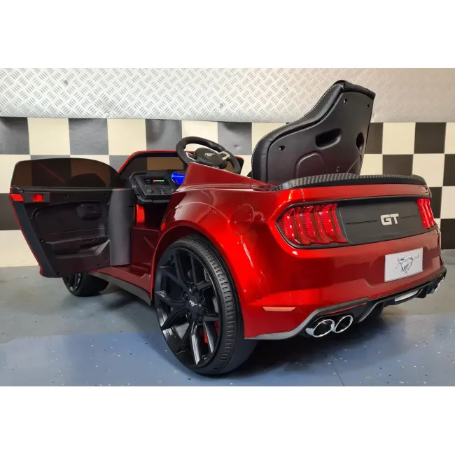 Mae Ina Electrica Ford Mustang 24v, Licenta Oficiala ,   Drift  Telecomanda, Roe U Metalic Premium Pjbc4k2038rood-24v