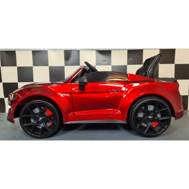 Mae Ina Electrica Ford Mustang 24v, Licenta Oficiala ,   Drift  Telecomanda, Roe U Metalic Premium Pjbc4k2038rood-24v