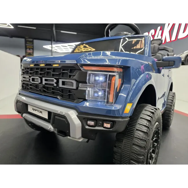 Mae Ina Electrica Ford Raptor 24v Albastru, 2 Locuri, Licenta Oficiala ,   Telecomanda 2.4g, Scaun Piele Pjbc4k0985blauw