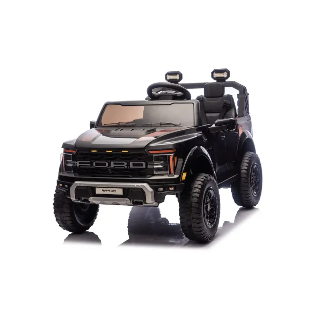 Mae Ina Electrica Ford Raptor 24v Negru, 2 Locuri, Licenta Oficiala ,   Telecomanda 2.4g, Scaun Piele Pjbc4k0985zwart