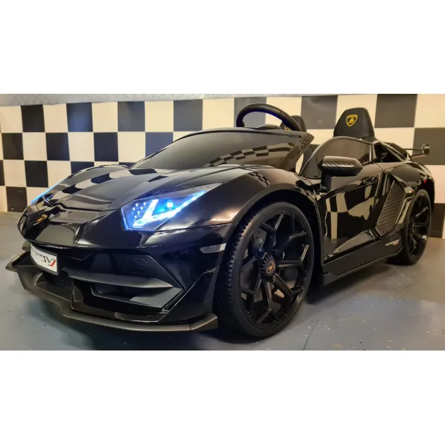 Mae Ina Electrica Lamborghini Aventador Svj 24v Negru, 2 Locuri, Licenta Oficiala ,   Drift, Ue I Verticale, Telecomanda Pjbc4k202824vmetalliczwart
