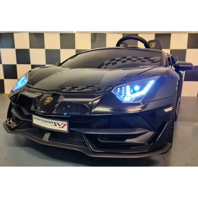 Mae Ina Electrica Lamborghini Aventador Svj 24v Negru, 2 Locuri, Licenta Oficiala ,   Drift, Ue I Verticale, Telecomanda Pjbc4k202824vmetalliczwart