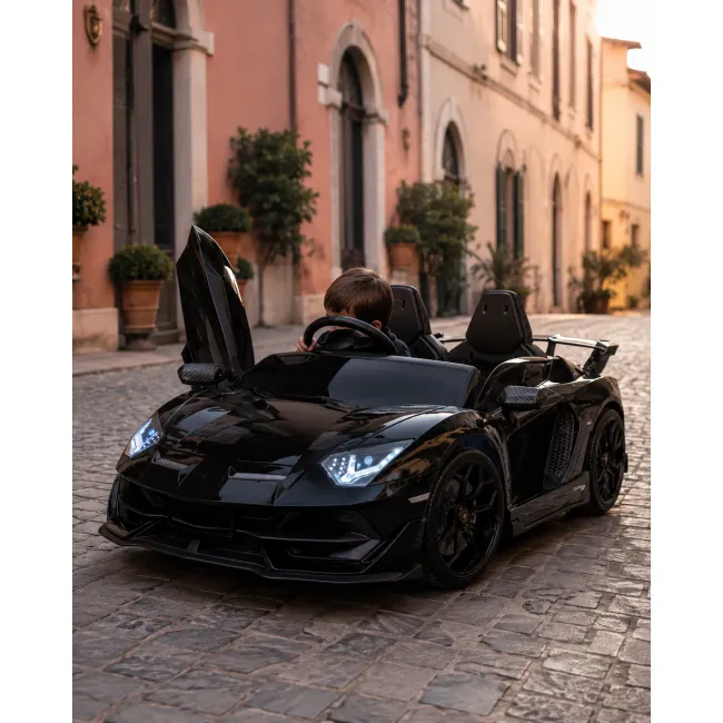 Mae Ina Electrica Lamborghini Aventador Svj 24v Negru, 2 Locuri, Licenta Oficiala ,   Drift, Ue I Verticale, Telecomanda Pjbc4k202824vmetalliczwart