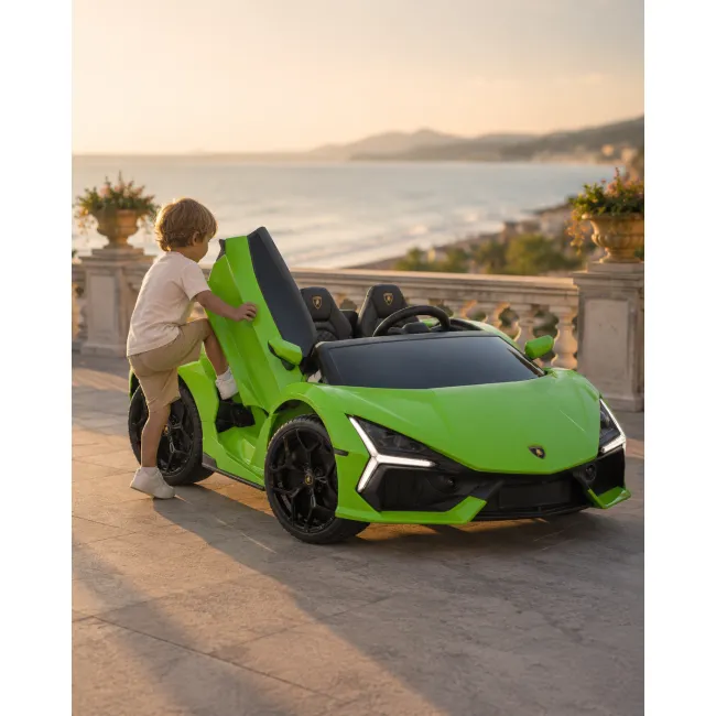 Mae Ina Electrica Lamborghini Revuelto 24v Verde, 2 Locuri, Licenta Oficiala ,   Ue I Vertical, Telecomanda 2.4g Pjbc4k500groen