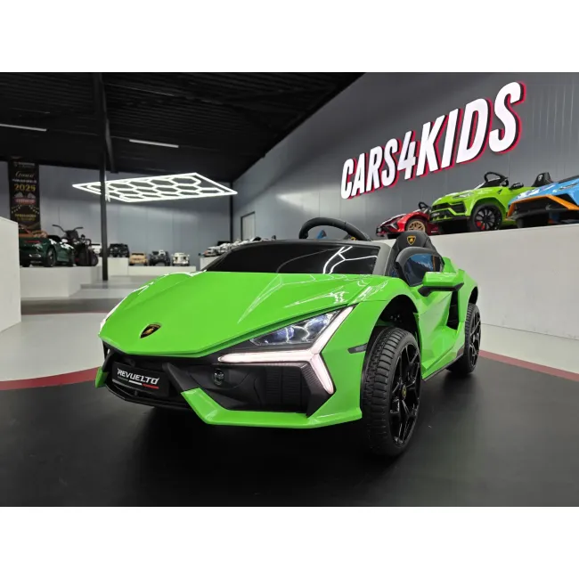 Mae Ina Electrica Lamborghini Revuelto 24v Verde, 2 Locuri, Licenta Oficiala ,   Ue I Vertical, Telecomanda 2.4g Pjbc4k500groen
