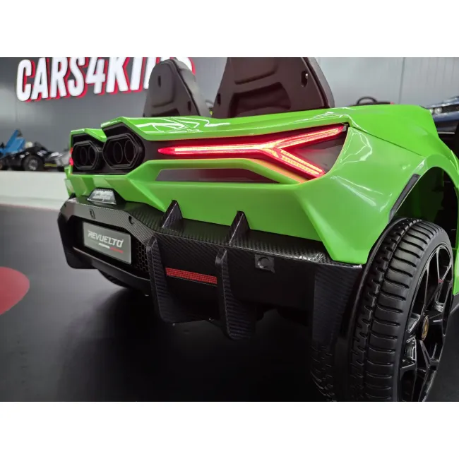 Mae Ina Electrica Lamborghini Revuelto 24v Verde, 2 Locuri, Licenta Oficiala ,   Ue I Vertical, Telecomanda 2.4g Pjbc4k500groen
