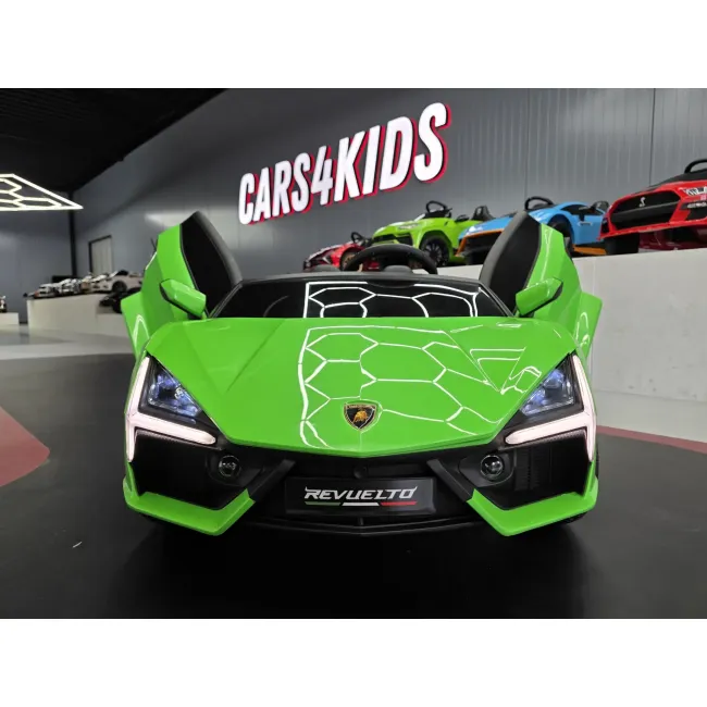 Mae Ina Electrica Lamborghini Revuelto 24v Verde, 2 Locuri, Licenta Oficiala ,   Ue I Vertical, Telecomanda 2.4g Pjbc4k500groen