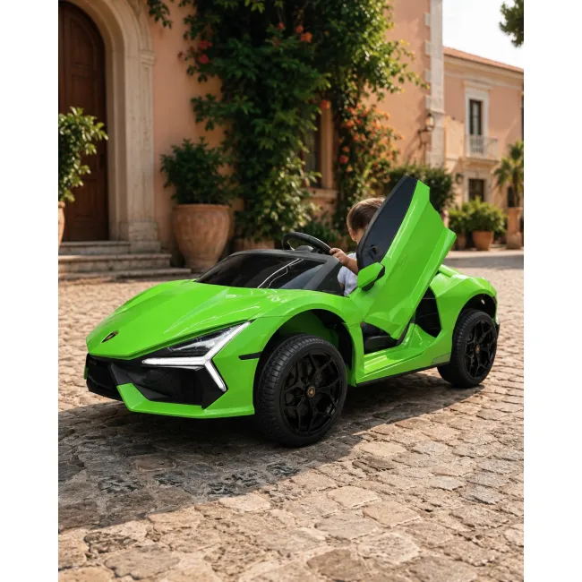 Mae Ina Electrica Lamborghini Revuelto 24v Verde, 2 Locuri, Licenta Oficiala ,   Ue I Vertical, Telecomanda 2.4g Pjbc4k500groen