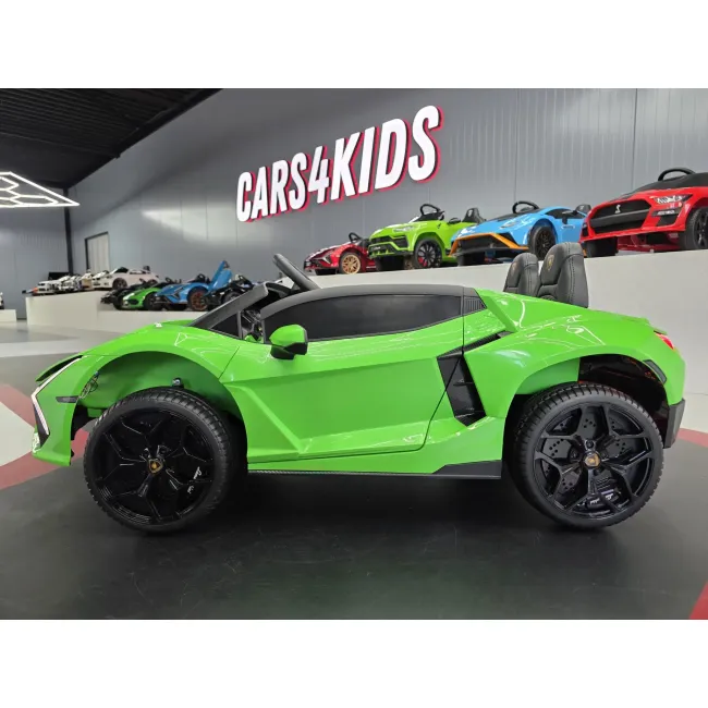 Mae Ina Electrica Lamborghini Revuelto 24v Verde, 2 Locuri, Licenta Oficiala ,   Ue I Vertical, Telecomanda 2.4g Pjbc4k500groen