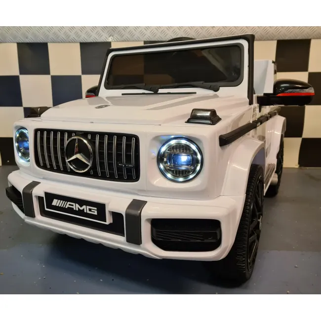 Mae Ina Electrica Mercedes G63 Amg 12v Alb, Licenta Oficiala ,   4 Motoare, Telecomanda 2.4g Pjbc4k0002wit