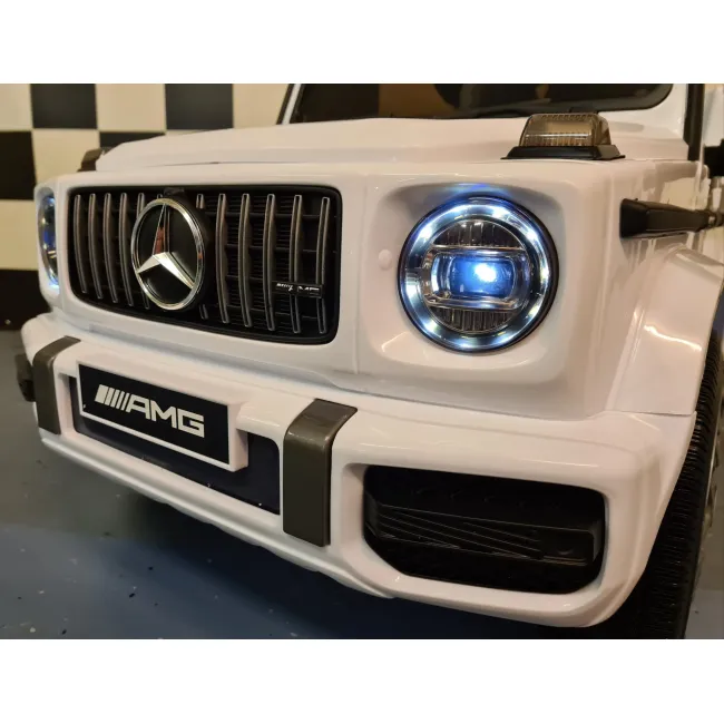 Mae Ina Electrica Mercedes G63 Amg 12v Alb, Licenta Oficiala ,   4 Motoare, Telecomanda 2.4g Pjbc4k0002wit