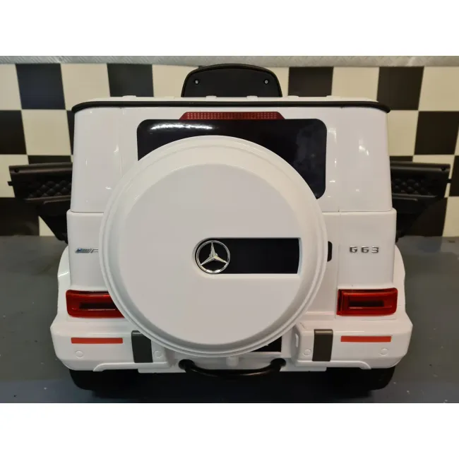 Mae Ina Electrica Mercedes G63 Amg 12v Alb, Licenta Oficiala ,   4 Motoare, Telecomanda 2.4g Pjbc4k0002wit