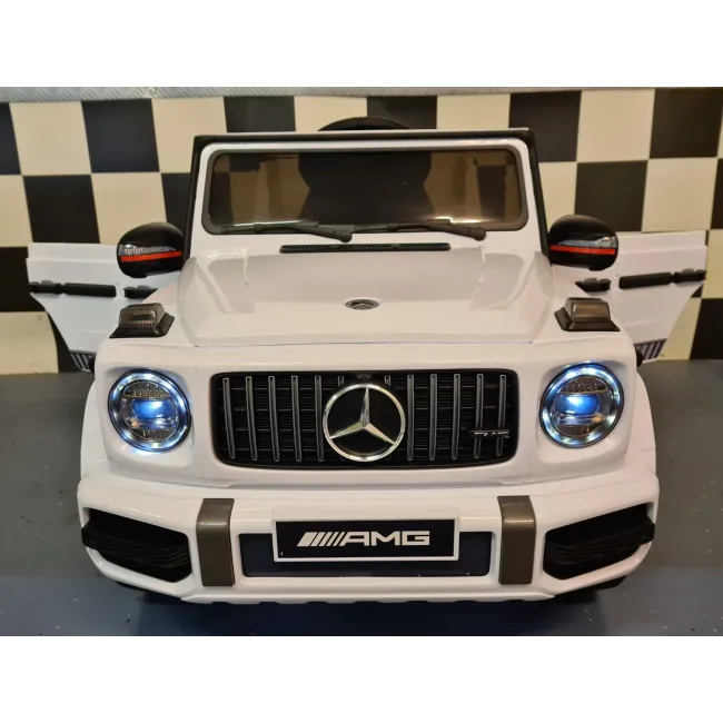 Mae Ina Electrica Mercedes G63 Amg 12v Alb, Licenta Oficiala ,   4 Motoare, Telecomanda 2.4g Pjbc4k0002wit