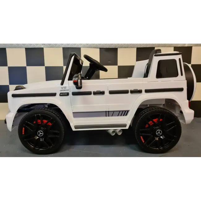 Mae Ina Electrica Mercedes G63 Amg 12v Alb, Licenta Oficiala ,   4 Motoare, Telecomanda 2.4g Pjbc4k0002wit