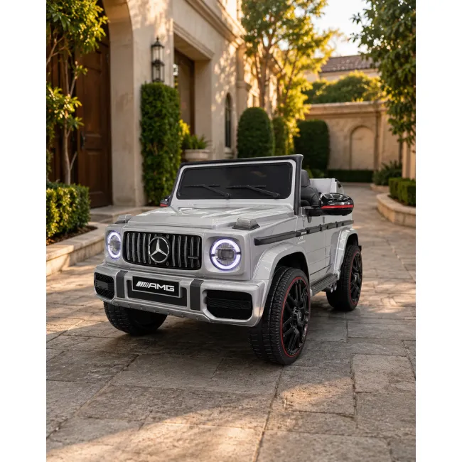 Mae Ina Electrica Mercedes G63 Amg 12v Gri Metalic, Licenta Oficiala ,   4 Motoare, Telecomanda 2.4g Pjbc4k0002grijs