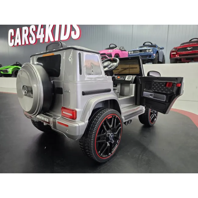 Mae Ina Electrica Mercedes G63 Amg 12v Gri Metalic, Licenta Oficiala ,   4 Motoare, Telecomanda 2.4g Pjbc4k0002grijs