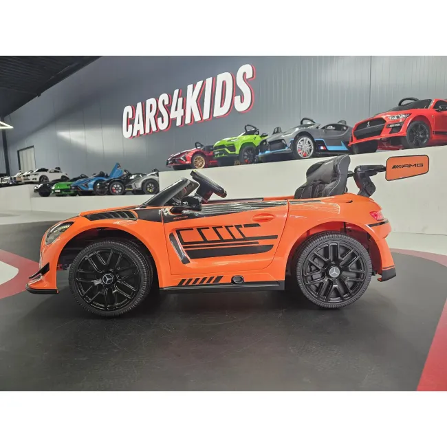 Mae Ina Electrica Mercedes Gt3 Amg 12v Portocaliu, Licenta Oficiala ,   Telecomanda 2.4g, Scaun Piele Pjbc4k033oranje