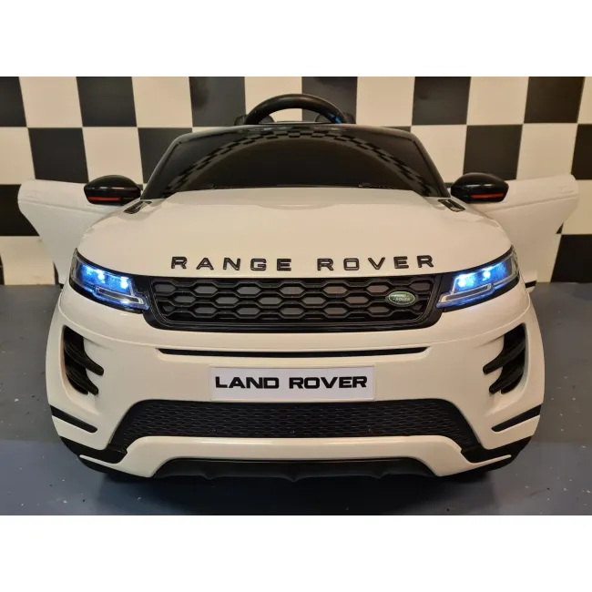 Mae Ina Electrica Pentru Copii Range Rover Evoque 12v 10ah Alb ,   4 Motoare, Suspensii, Telecomanda 2.4g, Roti Cauciuc, Scaun Piele   3 Ani+ Pjbc4k0099wit