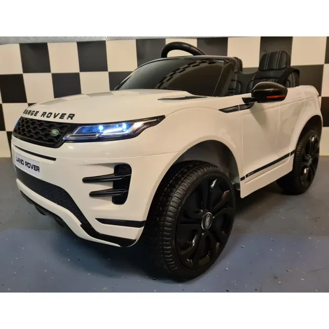 Mae Ina Electrica Pentru Copii Range Rover Evoque 12v 10ah Alb ,   4 Motoare, Suspensii, Telecomanda 2.4g, Roti Cauciuc, Scaun Piele   3 Ani+ Pjbc4k0099wit