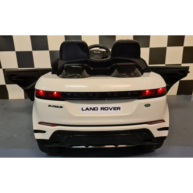 Mae Ina Electrica Pentru Copii Range Rover Evoque 12v 10ah Alb ,   4 Motoare, Suspensii, Telecomanda 2.4g, Roti Cauciuc, Scaun Piele   3 Ani+ Pjbc4k0099wit