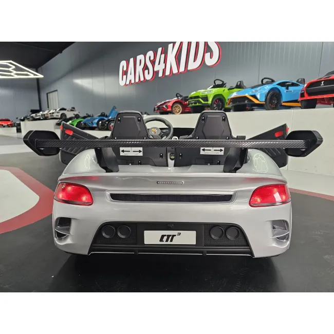 Mae Ina Electrica Porsche Ruf 24v Argintiu Metalic, 2 Locuri, Licenta Oficiala ,   Telecomanda 2.4g, Scaun Piele Pjbc4k322