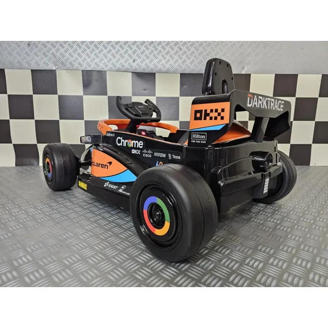 Mae Inuta Electrica Mclaren Formula 1 12v Portocaliu ,   Licenta Oficiala Mclaren, Bluetooth, Telecomanda 2.4g, Scaun Piele   3-5 Ani, Max. 30 Kg Pjbc4k706