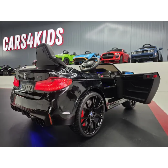 Mae Inuta Electrica Pentru Copii Bmw M5 24v Negru Metalic ,   Suspensii, Bluetooth, Scaun Reglabil, Telecomanda 2.4g, Roti Eva   3 Ani+, Max. 30 Kg Pjbc4k118zwart