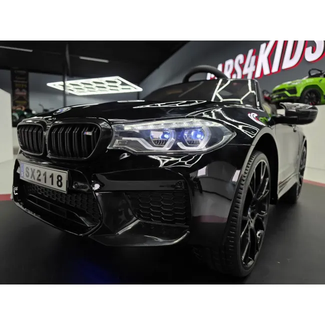 Mae Inuta Electrica Pentru Copii Bmw M5 24v Negru Metalic ,   Suspensii, Bluetooth, Scaun Reglabil, Telecomanda 2.4g, Roti Eva   3 Ani+, Max. 30 Kg Pjbc4k118zwart