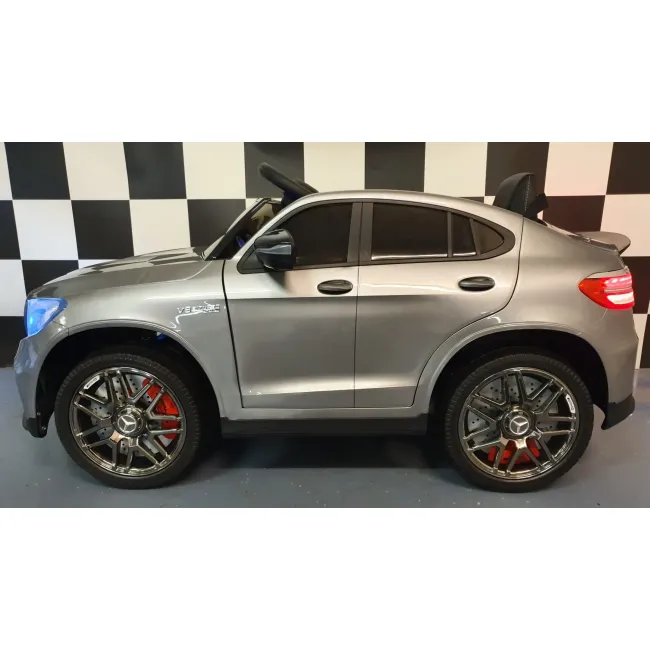Mae Inuta Electrica Pentru Copii Mercedes-benz Glc 63 Amg 12v Gri Mat ,   4 Motoare, Suspensii, Bluetooth, Telecomanda 2.4g   3 Ani+, Max. 30 Kg Pjbc4k5688matgrijs