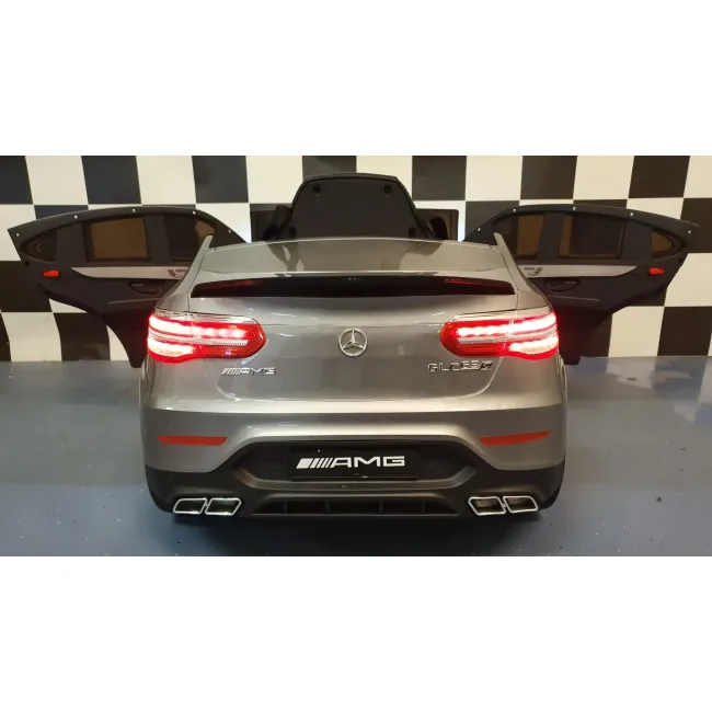 Mae Inuta Electrica Pentru Copii Mercedes-benz Glc 63 Amg 12v Gri Mat ,   4 Motoare, Suspensii, Bluetooth, Telecomanda 2.4g   3 Ani+, Max. 30 Kg Pjbc4k5688matgrijs