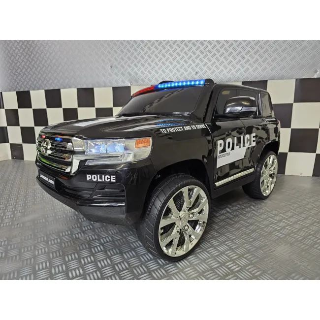 Mae Inuta Electrica Toyota Land Cruiser Police 24v Negru ,   Licenta Oficiala Toyota, Girofar Led, Telecomanda 2.4g   3-5 Ani Pjbc4k2022