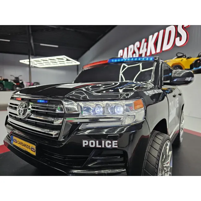 Mae Inuta Electrica Toyota Land Cruiser Police 24v Negru ,   Licenta Oficiala Toyota, Girofar Led, Telecomanda 2.4g   3-5 Ani Pjbc4k2022