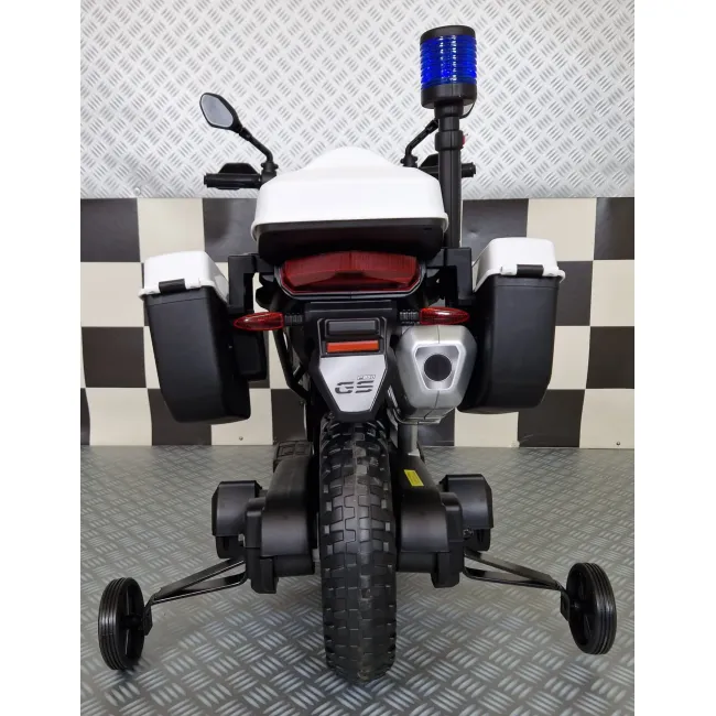 Motocicleta Electrica Politie Bmw F850 12v ,   Roata Ajutatoare, Girofar Led   3-5 Ani Pjbc4k5002