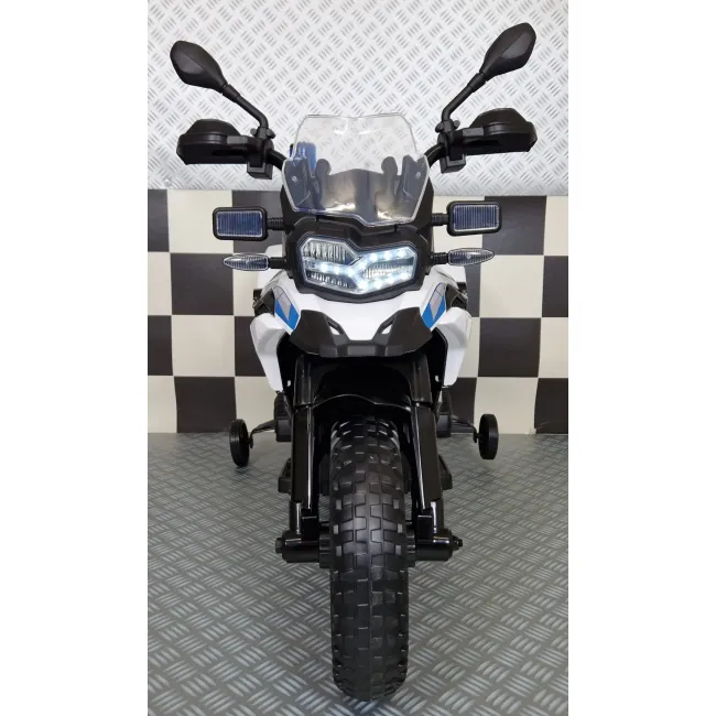 Motocicleta Electrica Politie Bmw F850 12v ,   Roata Ajutatoare, Girofar Led   3-5 Ani Pjbc4k5002