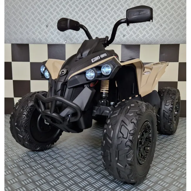 Quad Electric Copii Can-am Maverick 24v Khaki ,   Control Independent, Licenta Oficiala, Suspensii   3-6 Ani Pjbc4kca002