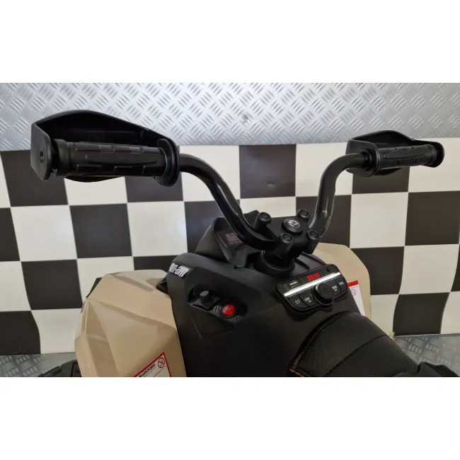 Quad Electric Copii Can-am Maverick 24v Khaki ,   Control Independent, Licenta Oficiala, Suspensii   3-6 Ani Pjbc4kca002