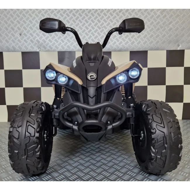 Quad Electric Copii Can-am Maverick 24v Khaki ,   Control Independent, Licenta Oficiala, Suspensii   3-6 Ani Pjbc4kca002