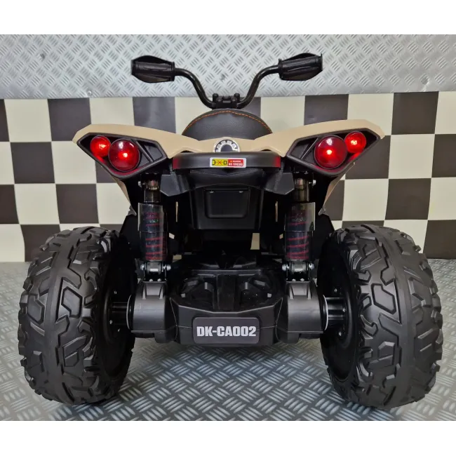 Quad Electric Copii Can-am Maverick 24v Khaki ,   Control Independent, Licenta Oficiala, Suspensii   3-6 Ani Pjbc4kca002