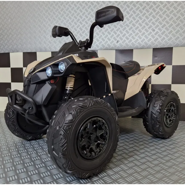 Quad Electric Copii Can-am Maverick 24v Khaki ,   Control Independent, Licenta Oficiala, Suspensii   3-6 Ani Pjbc4kca002