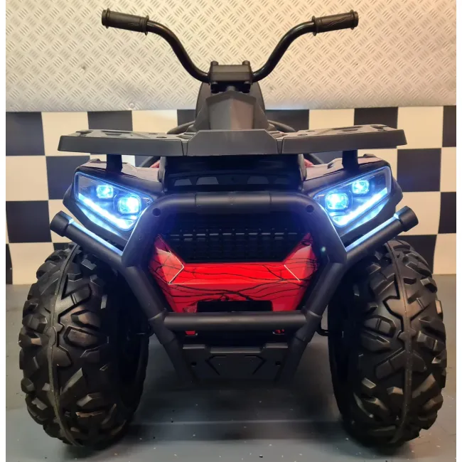 Quad Electric Copii Spider Desert 12v Roe U ,   Control Independent, Design Panza De Paianjen, Suspensii, Bluetooth   3 Ani+ Pjbc4k607rood