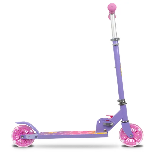 Trotineta Copii 2 Roti Kidwell Skipo Butterfly, Pliabila, Roti Led, Usoara 2 Kg, 3+ Ani, Pana La 50 Kg Pjbhsskig01